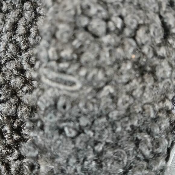 Vintage 50s Curly Persian Lamb Teddy Coat Black Car Medium Large Jackie O - Picture 6 of 10